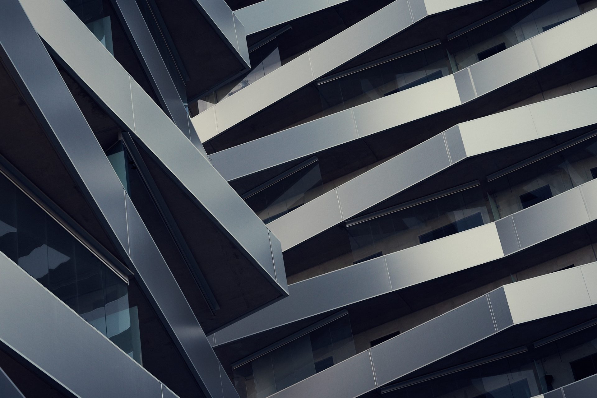 Architecture contemporaine — façade géométrique